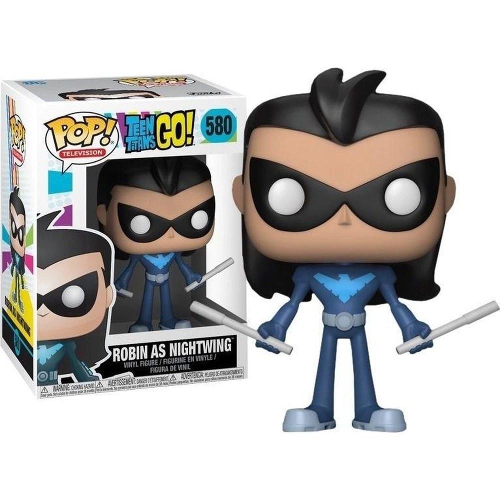 Funko Pop Television - Teen Titans Go! Robin As Nightwing 580 (Vaulted)