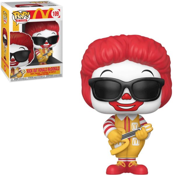 Funko Pop Ad Icons - Mcdonalds Rock Out Ronald Mcdonald 109