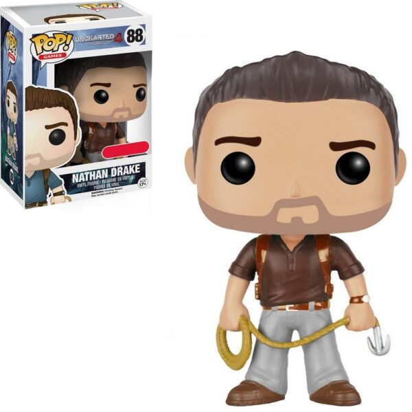 Funko Pop Games - Uncharted 4 Nathan Drake 88 (Brown Shirt)