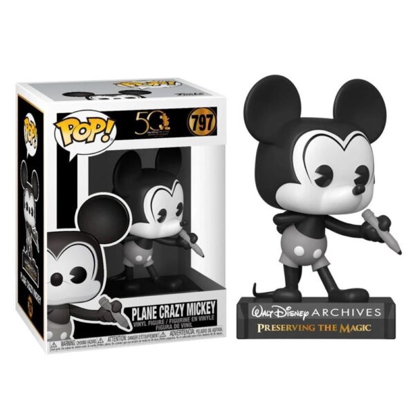 Funko Pop Disney - Archives 50Th Anniversary 50Th Plane Crazy Mickey 797