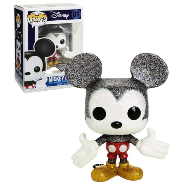 Funko Pop Disney - Mickey Mouse 01 (Diamond) (Hot Topic) (Vaulted)