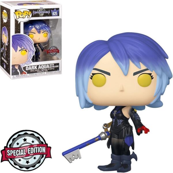 Funko Pop Games - Disney Kingdom Hearts Dark Aqua With Keyblade 625 (Special Edition) (Vaulted)