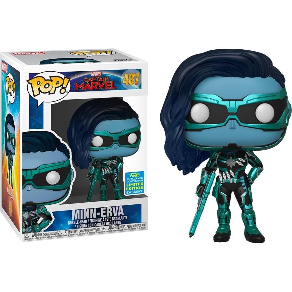 Funko Pop Marvel - Captain Marvel Minn-Erva 487 (Funko 2019 Summer Convention) (Vaulted)