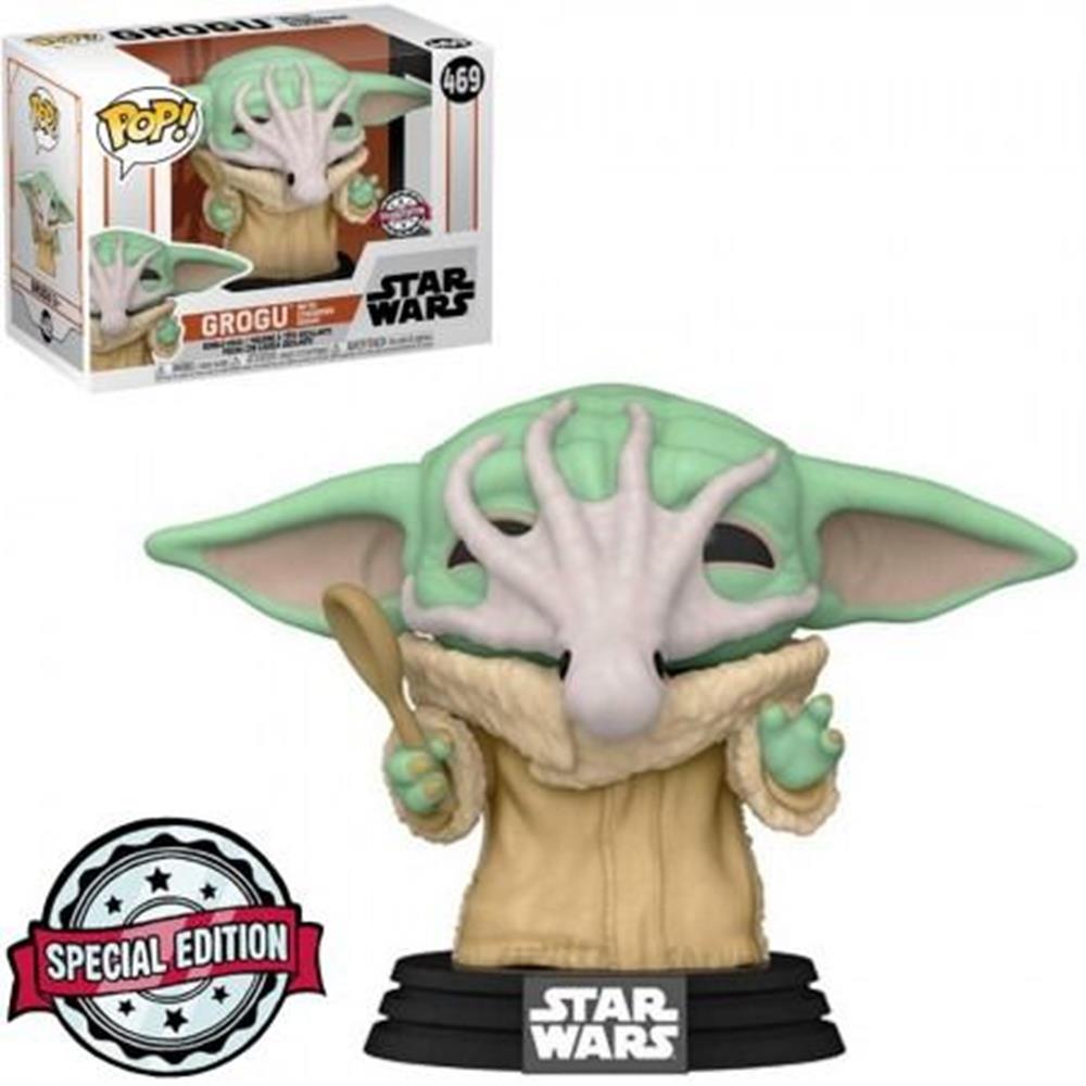 Funko Pop Star Wars - The Mandalorian Grogu With Chowder Squid (Baby Yoda) 469 (Special Edition)