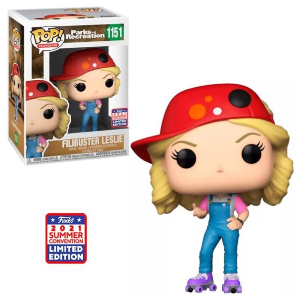 Funko Pop Television - Parks And Recreation Filibuster Leslie 1151 (Summer Convention 2021)