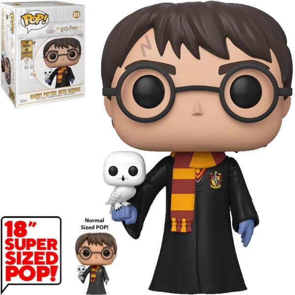 Funko Pop - Harry Potter Harry With Hedwig 01 (Mega Sized) (46Cm)