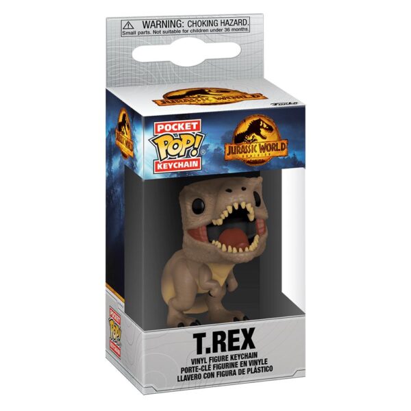 Funko Keychain T.Rex (Jurassic World) (Pocket Pop) (Chaveiro) (Filmes) (Movies)