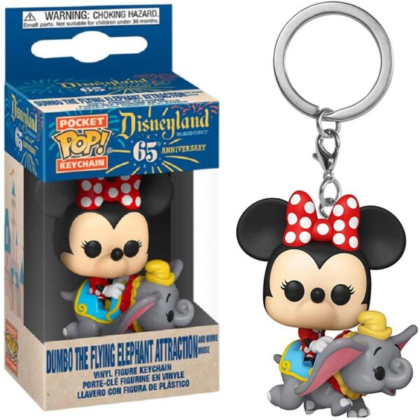 Funko Pocket Keychain - Dumbo The Flyng Elephant Attraction (And Minnie)