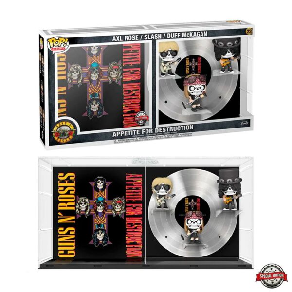 Funko Pop Appetite For Destruction 23 (3 Pack) (Albums) (Rocks) (Guns And Roses) (Axl Rose / Slash / Duff Mckagan) (Special Edition)