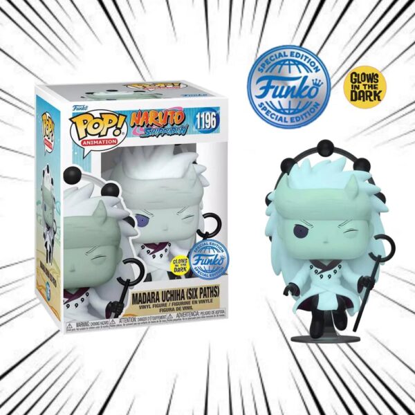 Funko Pop Madara Uchiha 1196 (Six Paths) (Animation) (Naruto Shippuden) (Funko Exclusive) (Glows)