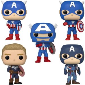 Funko Pop Captain America Through The Ages 5 Pack (Year Of The Shield) (Marvel) (Special Edition)