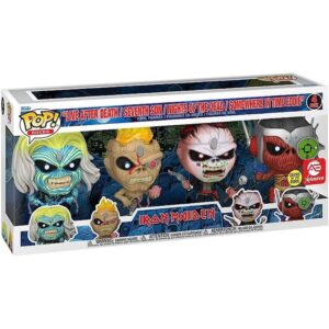 Funko Pop Iron Maiden 4 Pack (Live After Death | Seventh Son | Nights Of The Dead | Somewhere In Time Eddie) (Glow In The Dark) (Rocks)