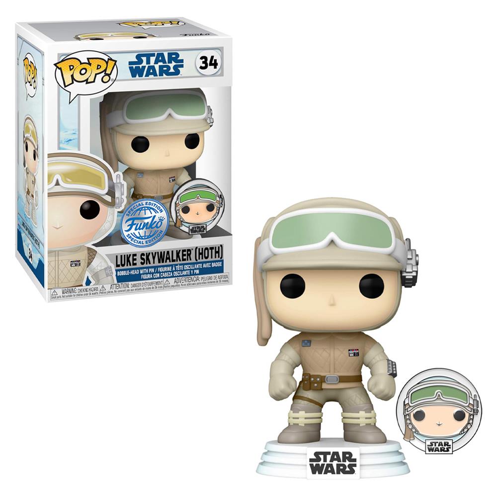 Funko Pop Luke Skywalker 34 C/Pin (Hoth) (Star Wars) (Special Edition)